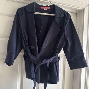 Manoush women’s blazer jacket navy blue